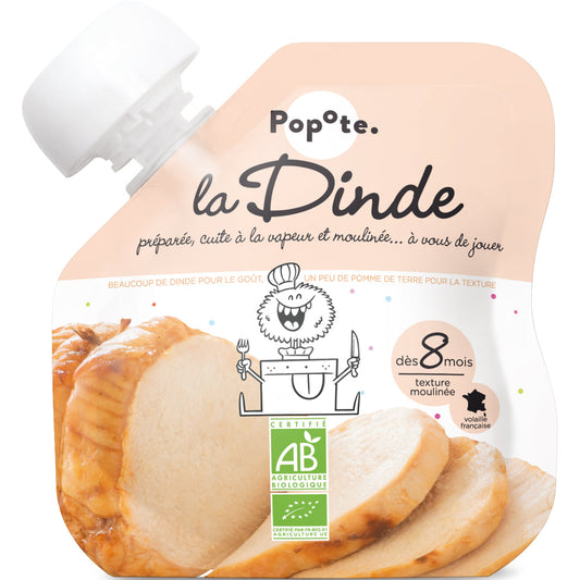 Popote -- Gourde purée dinde bio - 60 g