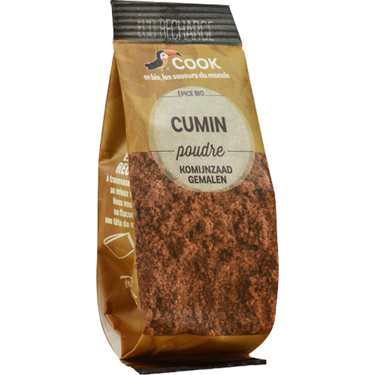 Cook épices -- Cumin en poudre bio (éco recharge) (origine Turquie) - 40 g