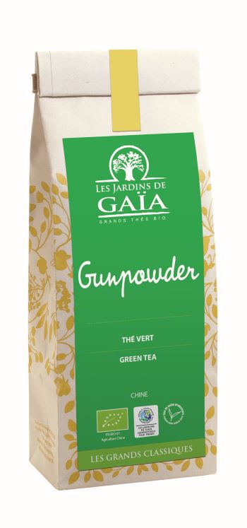 Jardins De Gaïa -- Thé vert bio gunpowder standard (chine) - 100 g